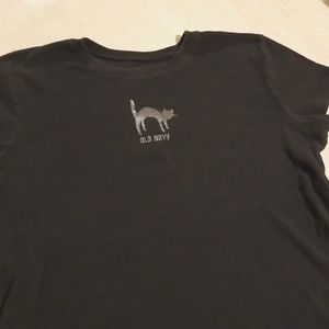 2/$15 🖤🐈Juniors large novelty t-shirt